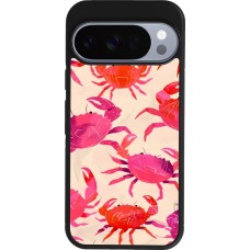 Google Pixel 10 / Pixel 10 Pro Case Hülle - Silikon schwarz Crabs Paint
