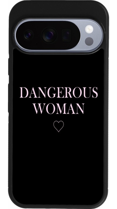 Google Pixel 10 / Pixel 10 Pro Case Hülle - Silikon schwarz Dangerous woman