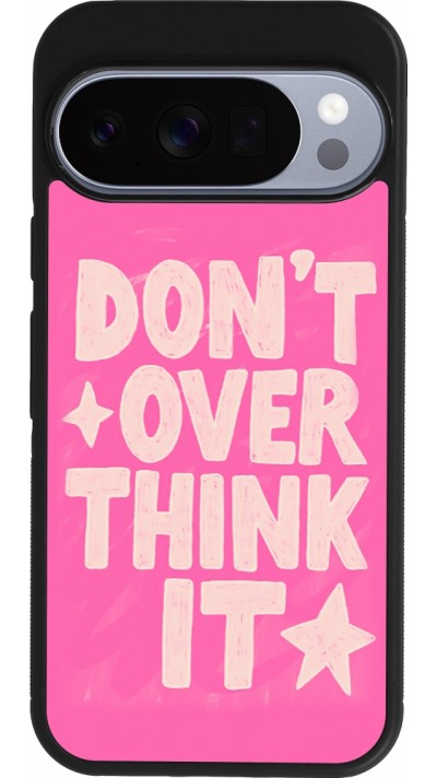 Google Pixel 10 / Pixel 10 Pro Case Hülle - Silikon schwarz Dont over think it 2026