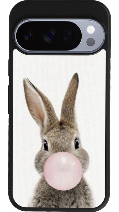 Google Pixel 10 / Pixel 10 Pro Case Hülle - Silikon schwarz Easter 2023 bubble gum bunny