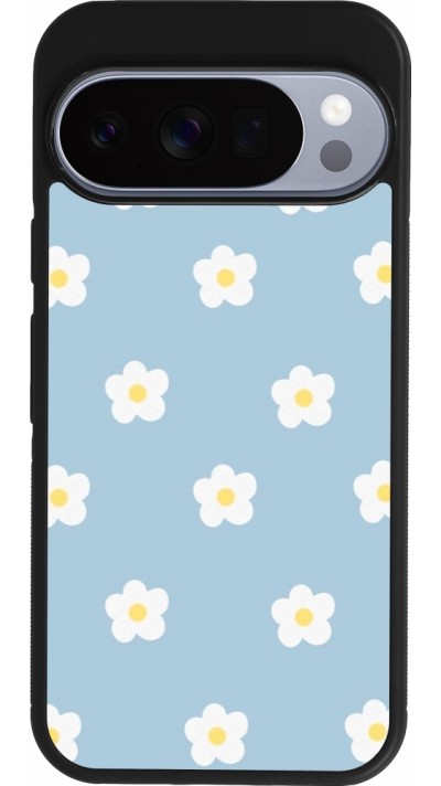 Google Pixel 10 / Pixel 10 Pro Case Hülle - Silikon schwarz Easter 2024 daisy flower