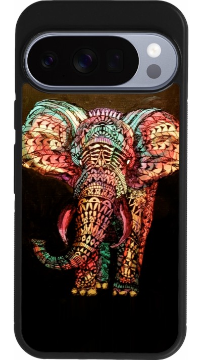 Google Pixel 10 / Pixel 10 Pro Case Hülle - Silikon schwarz Elephant 02