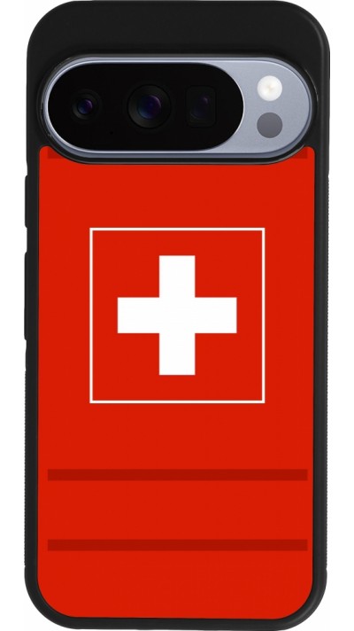 Google Pixel 10 / Pixel 10 Pro Case Hülle - Silikon schwarz Euro 2020 Switzerland