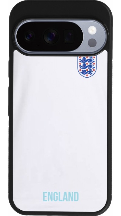 Coque Google Pixel 10 / Pixel 10 Pro - Silicone rigide noir Maillot de football Angleterre 2022 personnalisable