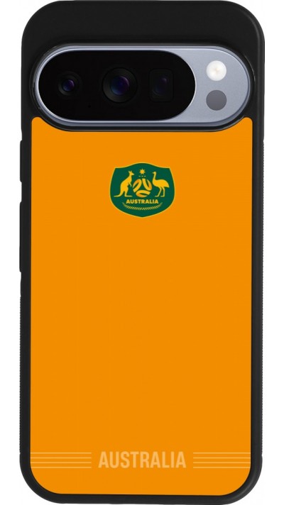 Google Pixel 10 / Pixel 10 Pro Case Hülle - Silikon schwarz Australien 2026 personalisierbares Fussballtrikot