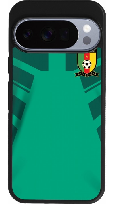 Google Pixel 10 / Pixel 10 Pro Case Hülle - Silikon schwarz Kamerun 2022 personalisierbares Fussballtrikot