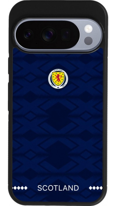 Coque Google Pixel 10 / Pixel 10 Pro - Silicone rigide noir Maillot de football Ecosse 2026 personnalisable