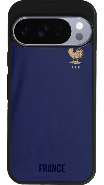 Google Pixel 10 / Pixel 10 Pro Case Hülle - Silikon schwarz Frankreich 2022 personalisierbares Fussballtrikot