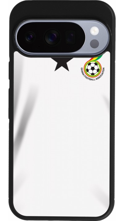 Google Pixel 10 / Pixel 10 Pro Case Hülle - Silikon schwarz Ghana 2022 personalisierbares Fussballtrikot