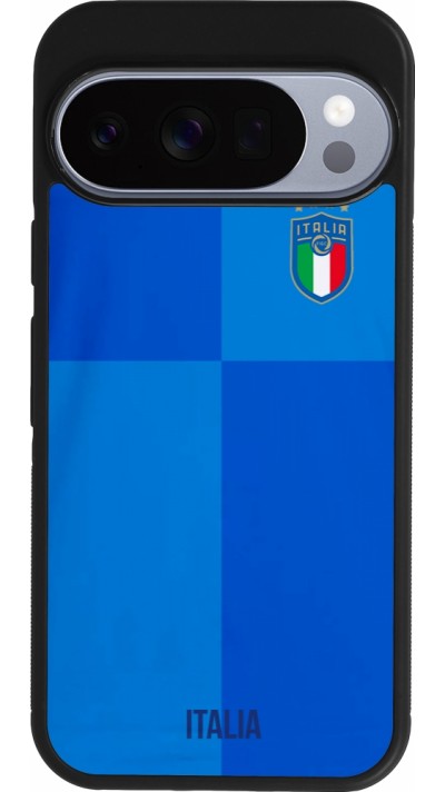 Google Pixel 10 / Pixel 10 Pro Case Hülle - Silikon schwarz Italien 2022 personalisierbares Fußballtrikot