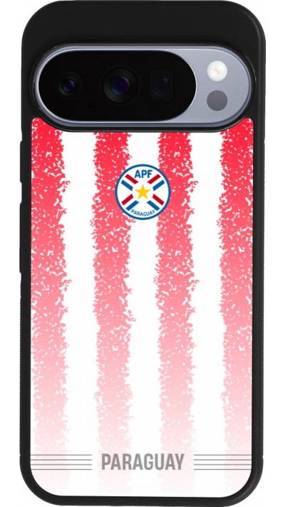 Google Pixel 10 / Pixel 10 Pro Case Hülle - Silikon schwarz Paraguay 2026 personalisierbares Fussballtrikot