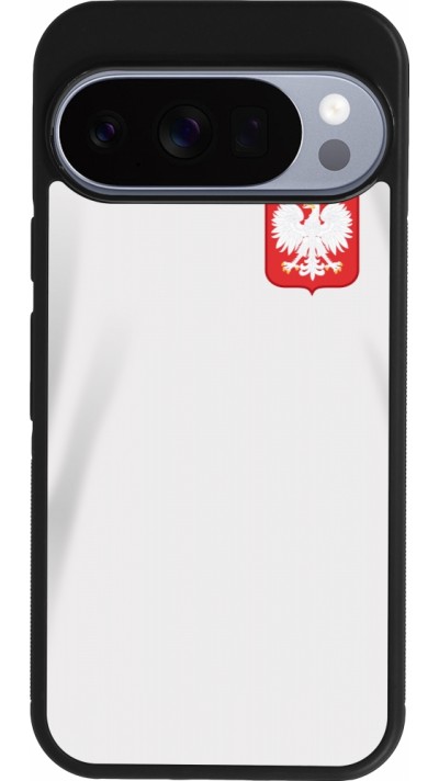 Google Pixel 10 / Pixel 10 Pro Case Hülle - Silikon schwarz Polen 2022 personalisierbares Fussballtrikot