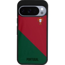 Google Pixel 10 / Pixel 10 Pro Case Hülle - Silikon schwarz Fussballtrikot Portugal2022