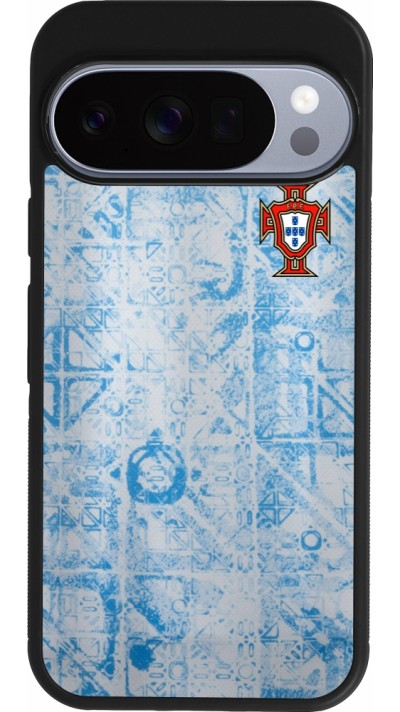 Google Pixel 10 / Pixel 10 Pro Case Hülle - Silikon schwarz Portugal Away personalisierbares Fussballtrikot