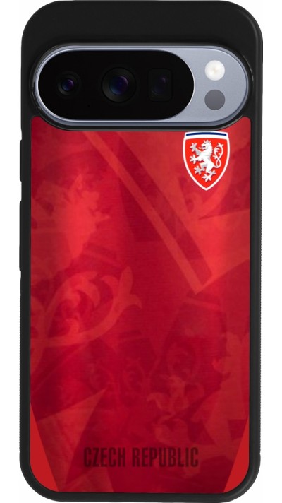 Google Pixel 10 / Pixel 10 Pro Case Hülle - Silikon schwarz Tschechische Republik personalisierbares Fussballtrikot