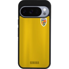 Google Pixel 10 / Pixel 10 Pro Case Hülle - Silikon schwarz Fussballtrikot Rumänien