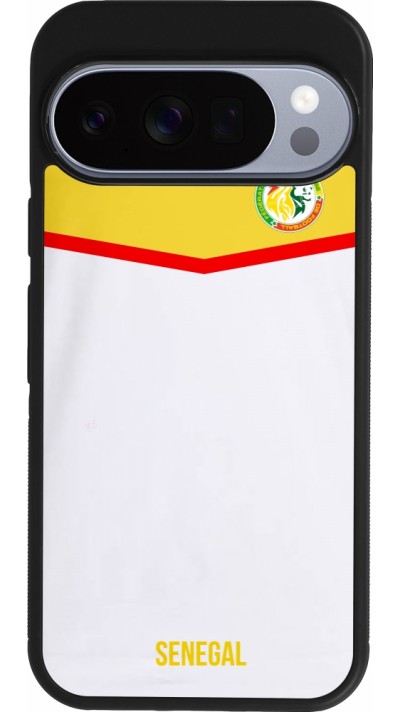 Google Pixel 10 / Pixel 10 Pro Case Hülle - Silikon schwarz Senegal 2022 personalisierbares Fußballtrikot