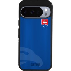 Google Pixel 10 / Pixel 10 Pro Case Hülle - Silikon schwarz Fussballtrikot Slowakei