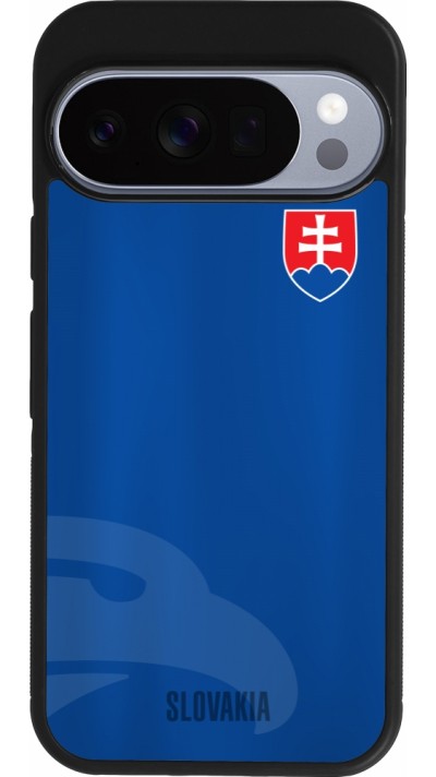 Google Pixel 10 / Pixel 10 Pro Case Hülle - Silikon schwarz Fussballtrikot Slowakei