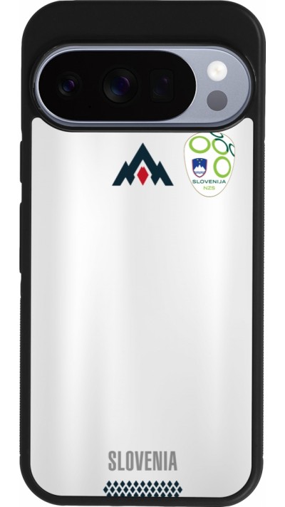 Google Pixel 10 / Pixel 10 Pro Case Hülle - Silikon schwarz Fussballtrikot Slowenien