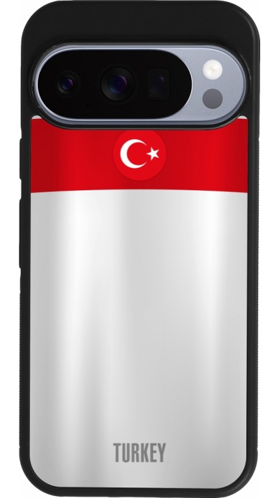 Google Pixel 10 / Pixel 10 Pro Case Hülle - Silikon schwarz Türkei personalisierbares Fussballtrikot