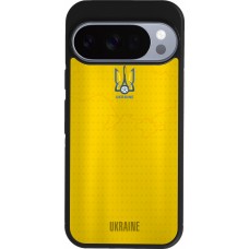 Google Pixel 10 / Pixel 10 Pro Case Hülle - Silikon schwarz Fussballtrikot Ukraine