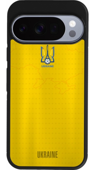Google Pixel 10 / Pixel 10 Pro Case Hülle - Silikon schwarz Fussballtrikot Ukraine