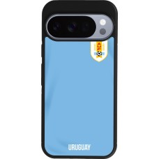 Google Pixel 10 / Pixel 10 Pro Case Hülle - Silikon schwarz Uruguay 2022 personalisierbares Fussballtrikot