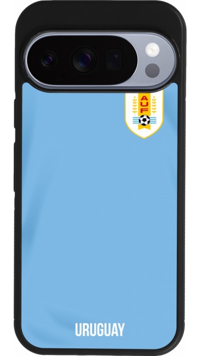Google Pixel 10 / Pixel 10 Pro Case Hülle - Silikon schwarz Uruguay 2022 personalisierbares Fussballtrikot