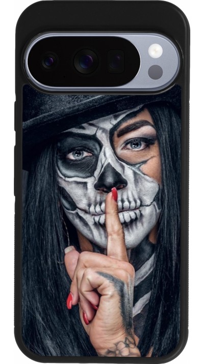 Google Pixel 10 / Pixel 10 Pro Case Hülle - Silikon schwarz Halloween 18 19