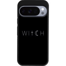Google Pixel 10 / Pixel 10 Pro Case Hülle - Silikon schwarz Halloween 22 witch word