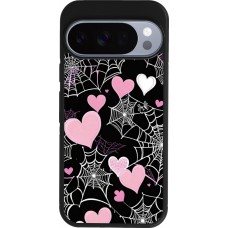 Google Pixel 10 / Pixel 10 Pro Case Hülle - Silikon schwarz Halloween 2024 girly