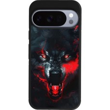 Google Pixel 10 / Pixel 10 Pro Case Hülle - Silikon schwarz Halloween 2024 mad werewolf