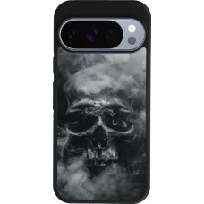 Google Pixel 10 / Pixel 10 Pro Case Hülle - Silikon schwarz Halloween 2024 smoky skull