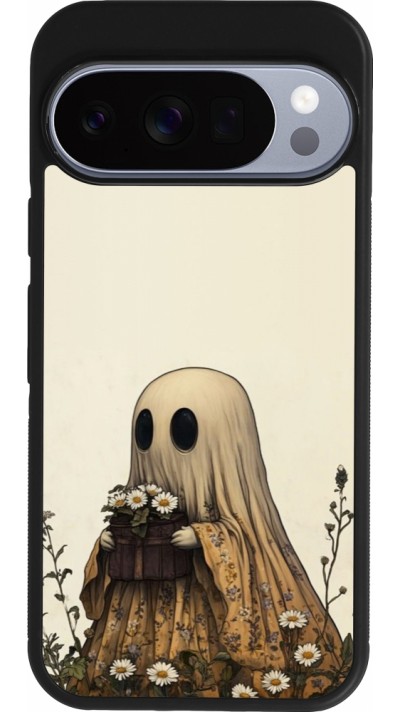 Google Pixel 10 / Pixel 10 Pro Case Hülle - Silikon schwarz Halloween 2025 Ghost gardener