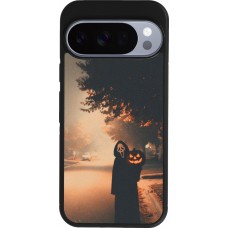 Google Pixel 10 / Pixel 10 Pro Case Hülle - Silikon schwarz Halloween 2025 Scream