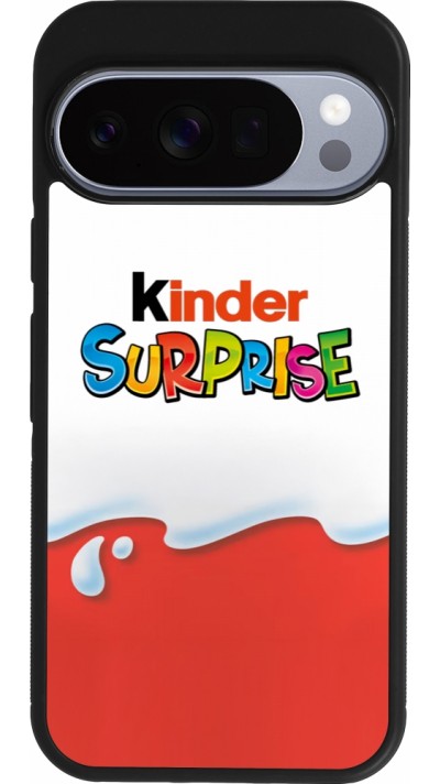 Google Pixel 10 / Pixel 10 Pro Case Hülle - Silikon schwarz Kinder Surprise