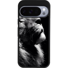 Coque Google Pixel 10 / Pixel 10 Pro - Silicone rigide noir Lion looking up