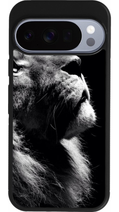 Coque Google Pixel 10 / Pixel 10 Pro - Silicone rigide noir Lion looking up