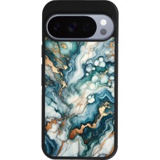 Google Pixel 10 / Pixel 10 Pro Case Hülle - Silikon schwarz Grüner Blauer Goldener Marmor