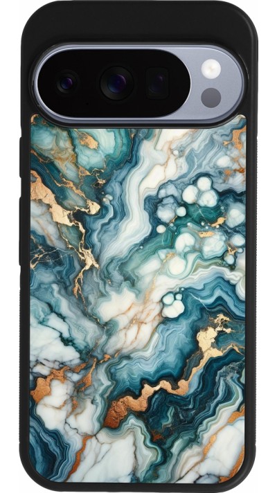 Google Pixel 10 / Pixel 10 Pro Case Hülle - Silikon schwarz Grüner Blauer Goldener Marmor