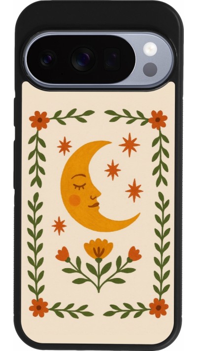 Google Pixel 10 / Pixel 10 Pro Case Hülle - Silikon schwarz Half moon stamp 2026