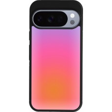 Google Pixel 10 / Pixel 10 Pro Case Hülle - Silikon schwarz Orange Pink Blue Gradient