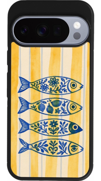 Google Pixel 10 / Pixel 10 Pro Case Hülle - Silikon schwarz Portuguese fish 2026