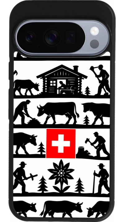 Google Pixel 10 / Pixel 10 Pro Case Hülle - Silikon schwarz Poya Schweiz 1