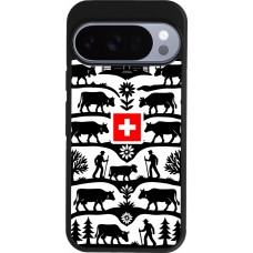 Google Pixel 10 / Pixel 10 Pro Case Hülle - Silikon schwarz Poya Schweiz 3