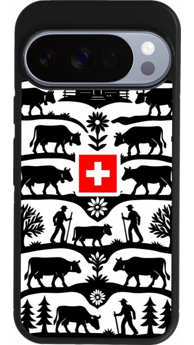 Google Pixel 10 / Pixel 10 Pro Case Hülle - Silikon schwarz Poya Schweiz 3