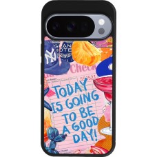 Google Pixel 10 / Pixel 10 Pro Case Hülle - Silikon schwarz Preppy Today is Going to be a good day