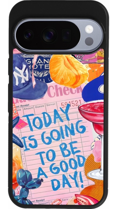 Google Pixel 10 / Pixel 10 Pro Case Hülle - Silikon schwarz Preppy Today is Going to be a good day