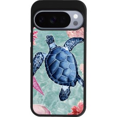 Google Pixel 10 / Pixel 10 Pro Case Hülle - Silikon schwarz Preppy Turtle